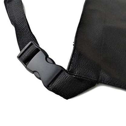 Groupcow 22 Pockets Professional Cosmetic Makeup Brush Bag with Artist Belt Strap, Black, 26.7x13 Inch
