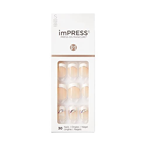KISS imPRESS Press-On Manicure - Believe, Short Length Square, 30 Nails with PureFit Technology - görsel 2