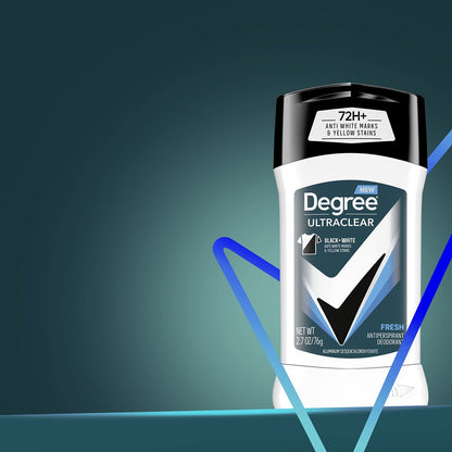 Degree Men UltraClear Antiperspirant Deodorant Fresh, Pack of 12, 72-Hour Sweat & Odor Protection with MotionSense Technology, 2.7 oz Each Avelisse