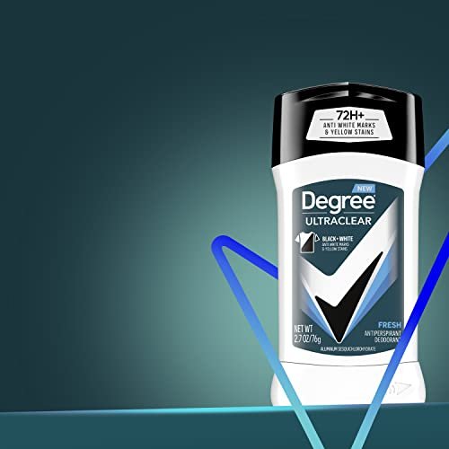 Degree Men UltraClear Antiperspirant Deodorant Fresh, Pack of 12, 72-Hour Sweat & Odor Protection with MotionSense Technology, 2.7 oz Each Avelisse