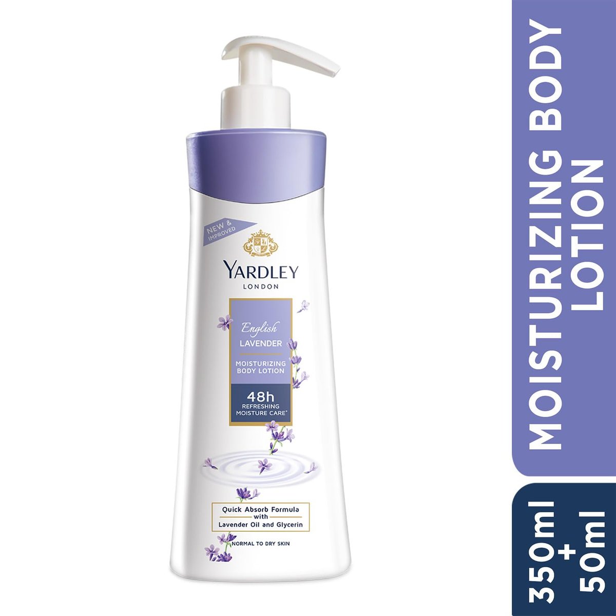 YARDLEY LONDON English Lavender Hand & Body Lotion for Women, 400ml - Nourishing Moisturizer for Dry Skin - görsel 3