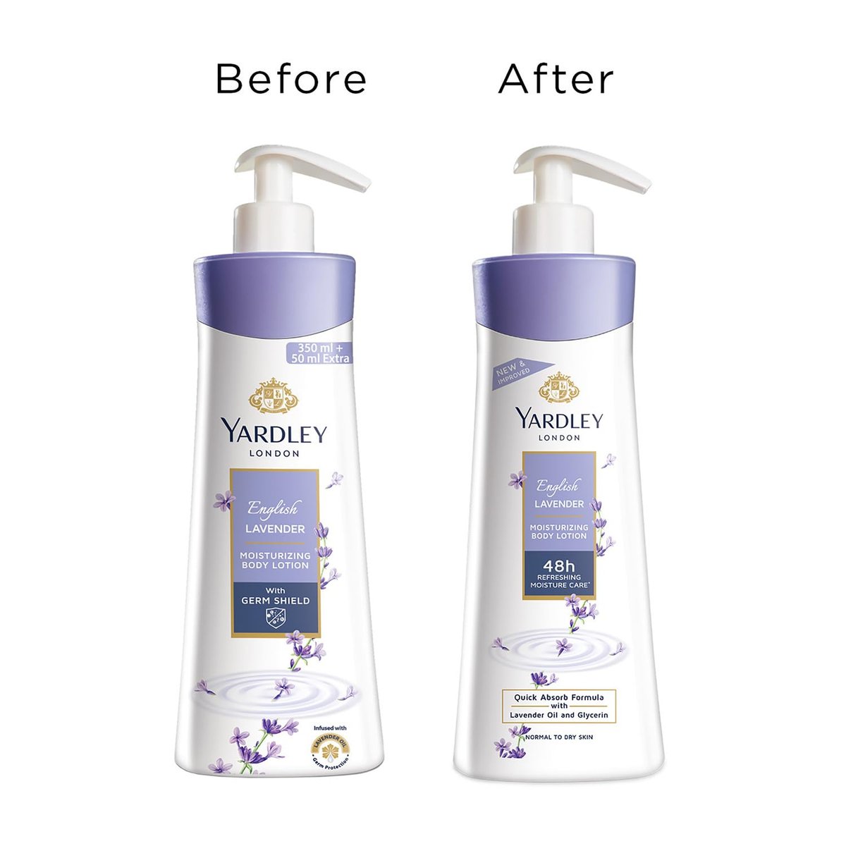 YARDLEY LONDON English Lavender Hand & Body Lotion for Women, 400ml - Nourishing Moisturizer for Dry Skin - görsel 9