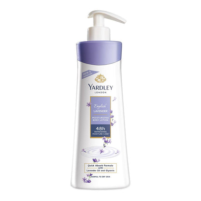 YARDLEY LONDON English Lavender Hand & Body Lotion for Women, 400ml - Nourishing Moisturizer for Dry Skin