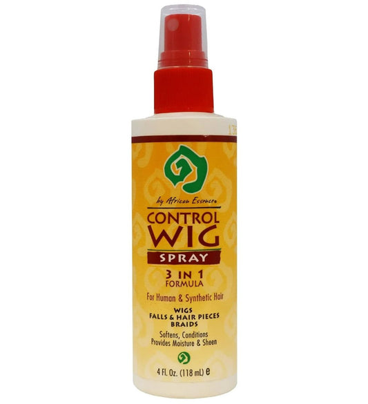 African Essence Control Wig Spray 4 oz - Alcohol-Free Hair Spray for Wigs & Natural Hair