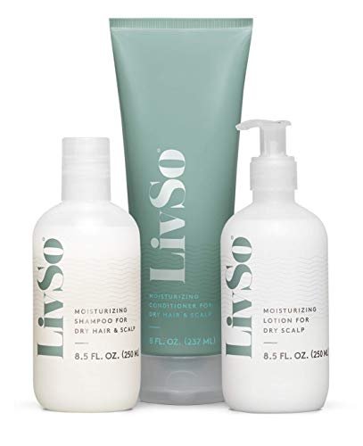 LivSo Moisturizing Scalp Shampoo - 8.5 Fl Oz - Naturally Derived Formula for Dry Hair & Scalp Avelisse