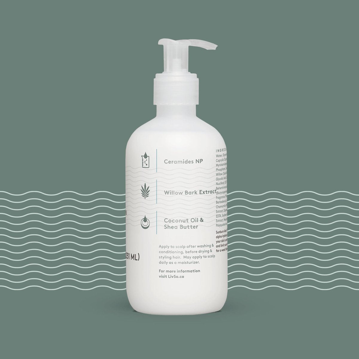 LivSo Moisturizing Scalp Lotion – Hydrating Hair & Scalp Care, Naturally Derived, 8.5 Fl Oz Avelisse