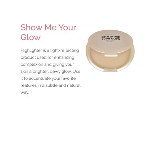 Elizabeth Mott Show Me Your Glow 2-in-1 Powder Highlighter and Shimmer Eye Shadow - Natural Champagne Glow, Cruelty-Free & Paraben-Free (10g) - görsel 6