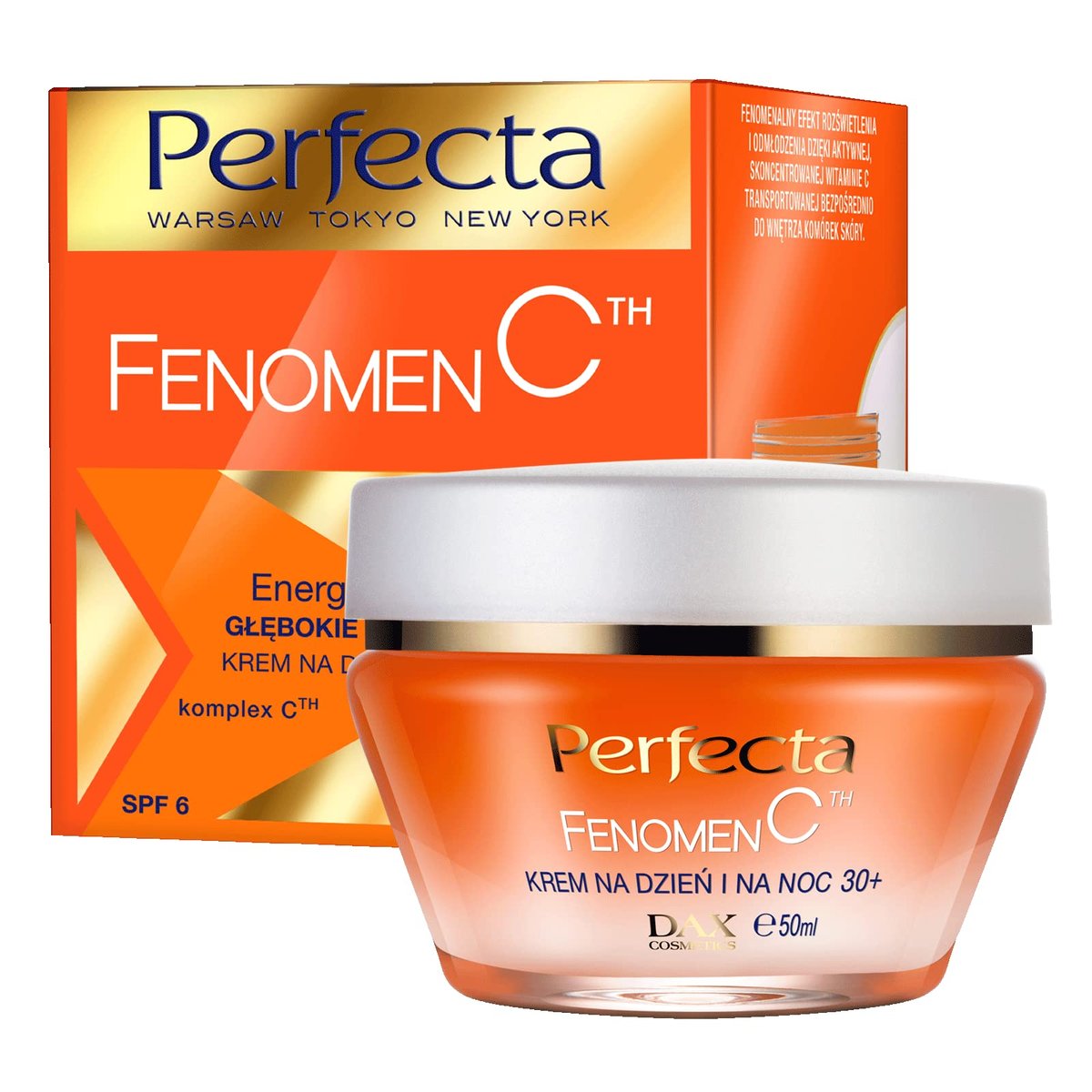 Perfecta Dax Fenomen C Anti Wrinkle Day & Night Cream with Vitamin C and Hyaluronic Acid 30 + 50ml - görsel 1