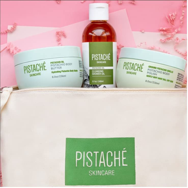 Pistaché Skincare Pistachio Oil Whipped Body Butter Cream – Rich Moisturizer for Dry Skin with Vitamin E & Antioxidant Protection, 8 oz Avelisse