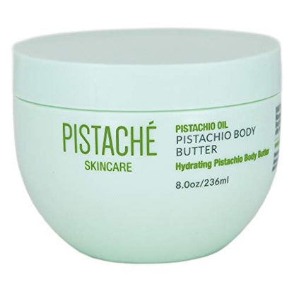 Pistaché Skincare Pistachio Oil Whipped Body Butter Cream – Rich Moisturizer for Dry Skin with Vitamin E & Antioxidant Protection, 8 oz Avelisse