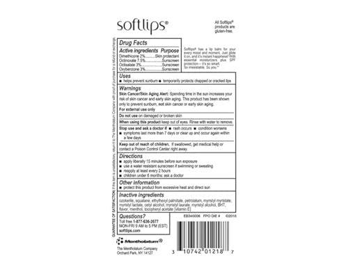 Softlips Lip Balm Protectant SPF 20, Vanilla (Pack of 12 Sticks) - görsel 4