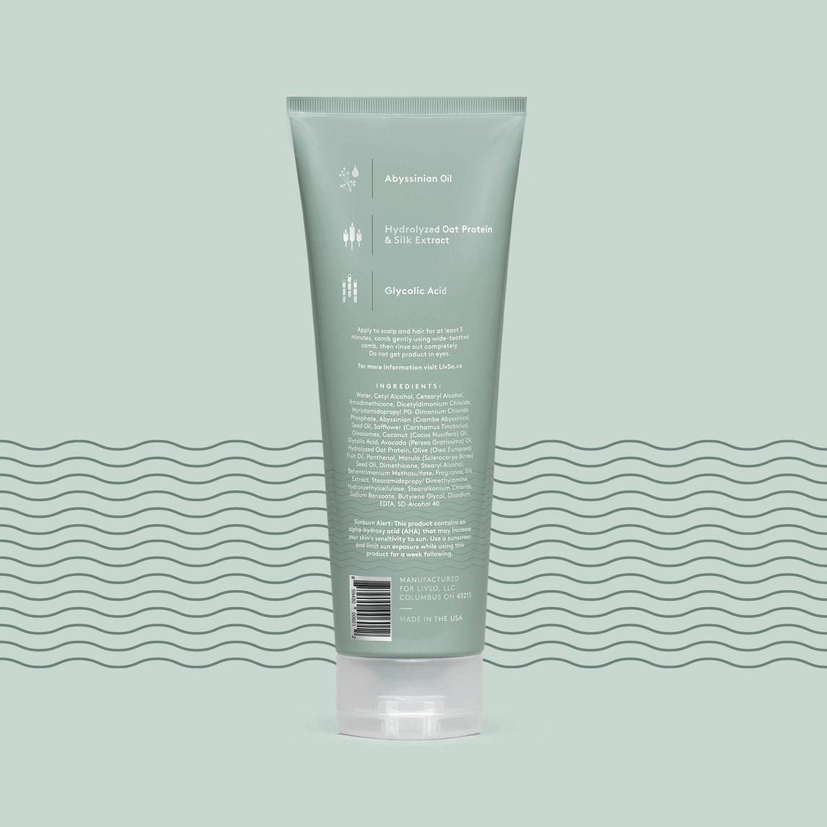 LivSo Moisturizing Scalp Conditioner - Hydrating Hair & Scalp Care - Naturally Derived - 8 fl oz Avelisse