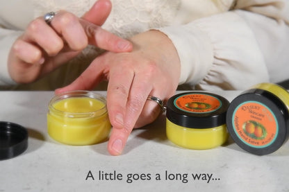Organic Orange Hand Salve – Over 50% Jojoba Oil, Beeswax & Avocado Oil – Bright Citrus Balm for Dry Hands, Feet, Cuticles & Sensitive Skin (2 oz) Avelisse