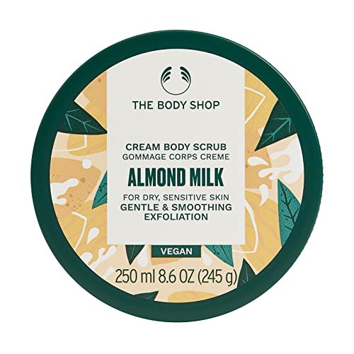The Body Shop Almond Milk Gentle Exfoliating Cream Body Scrub – Soothing Exfoliation for Sensitive Skin – Vegan – 8.6 oz - görsel 2