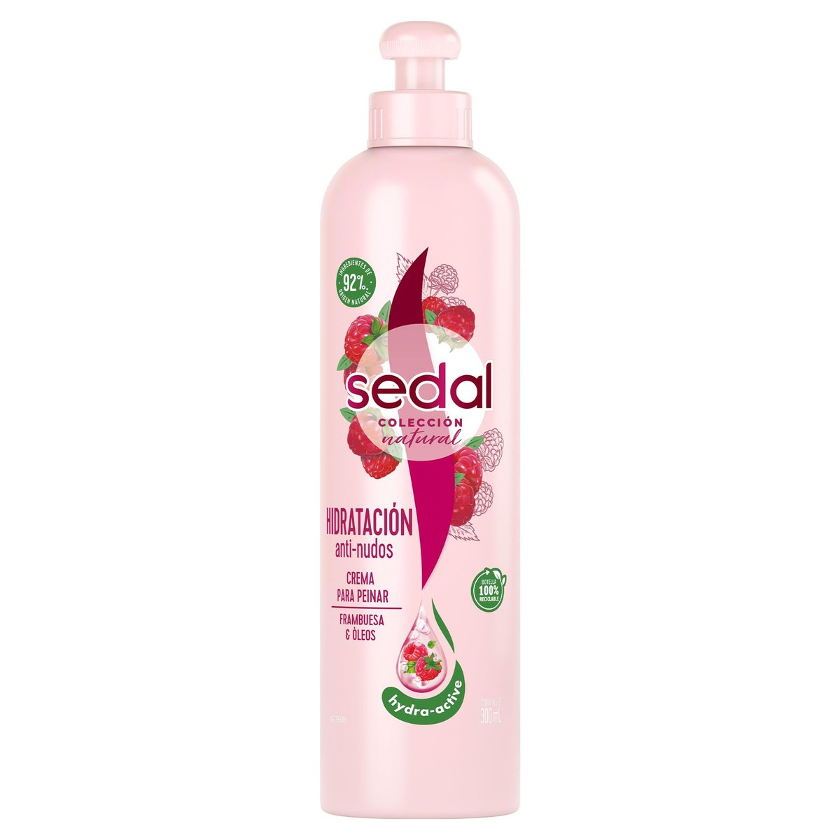 Sedal Hidratacion Anti Nudos Styling Cream 300 ml - Detangling & Moisturizing Hair Cream - görsel 2