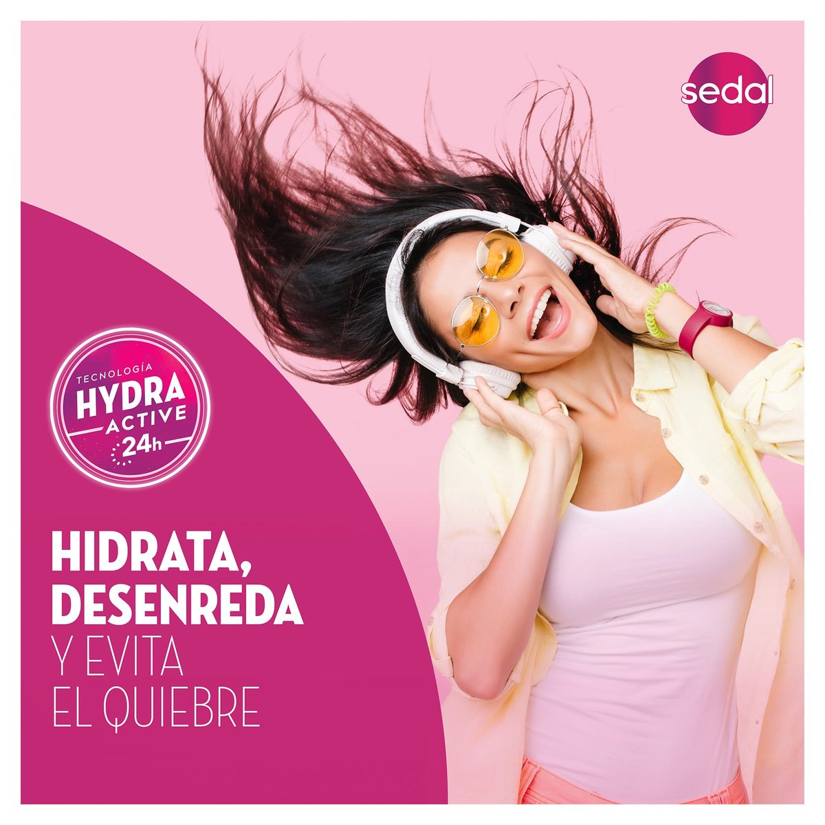 Sedal Hidratacion Anti Nudos Styling Cream 300 ml - Detangling & Moisturizing Hair Cream - görsel 10