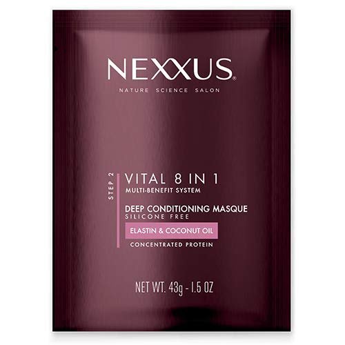 Nexxus Vitall 8-In-1 Coconut & Protein Complex Rejuvenating Masque - Deep Conditioner for Dry, Damaged Hair, 1.5 oz - görsel 1
