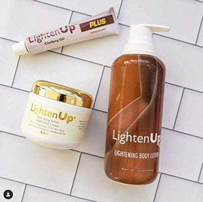 Lighten-Up Plus Clarifying Gel - Brightening Cream for Knuckles, Elbows, Hands, Armpits with Alpha Arbutin & Tamarind Extract - 1 fl oz / 30 ml Avelisse
