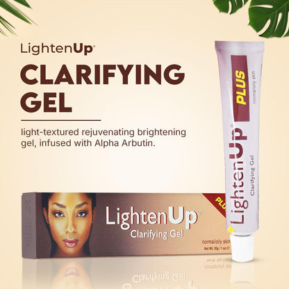 Lighten-Up Plus Clarifying Gel - Brightening Cream for Knuckles, Elbows, Hands, Armpits with Alpha Arbutin & Tamarind Extract - 1 fl oz / 30 ml Avelisse