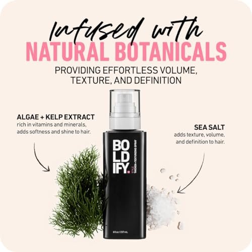 Boldify Hair Thickening Spray - Volume Booster - Stylist-Recommended Texture Spray for Hair Women & Men - 8oz - görsel 10