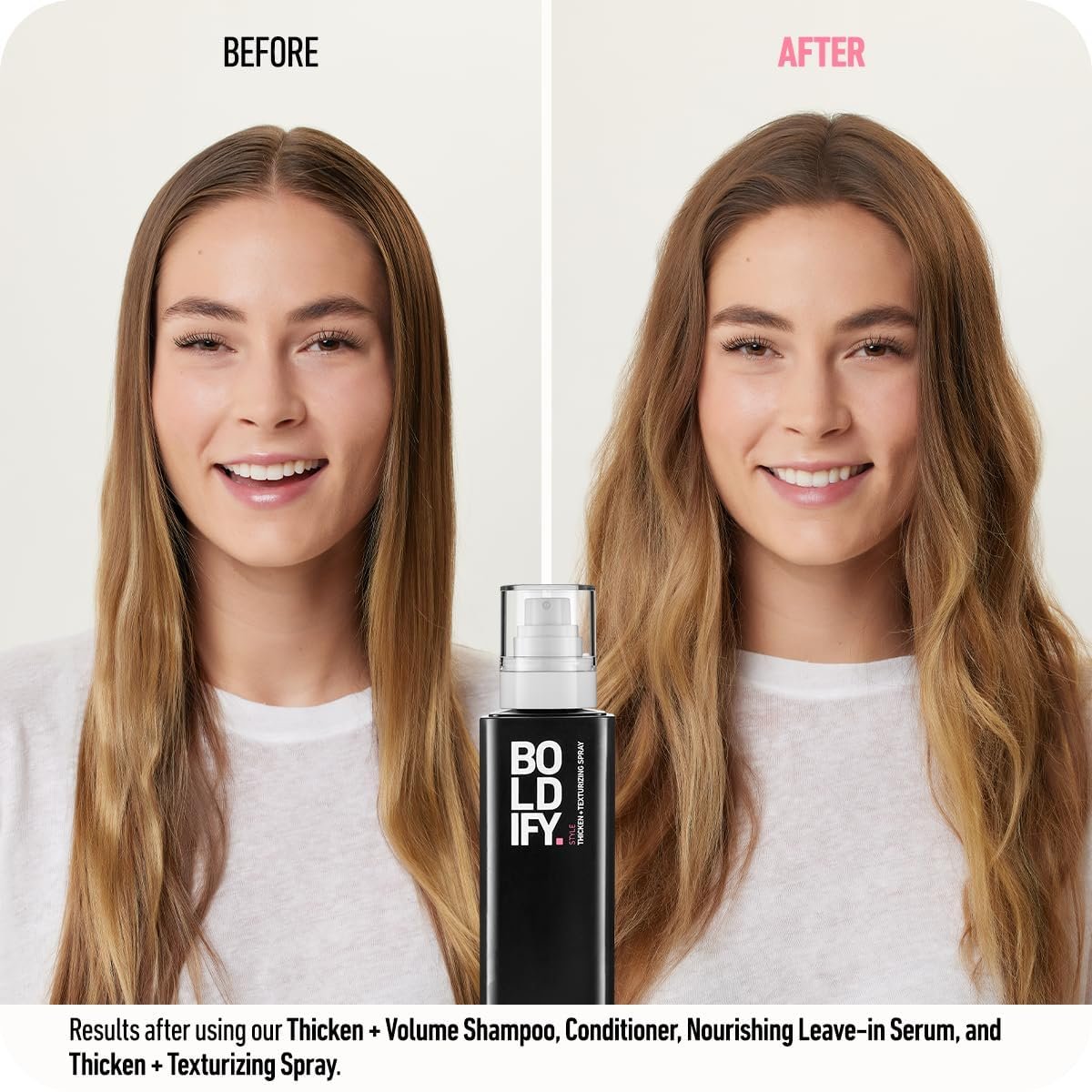 Boldify Hair Thickening Spray - Volume Booster - Stylist-Recommended Texture Spray for Hair Women & Men - 8oz - görsel 5