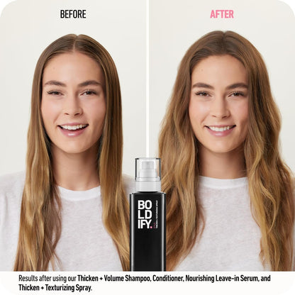 Boldify Hair Thickening Spray - Volume Booster - Stylist-Recommended Texture Spray for Hair Women & Men - 8oz