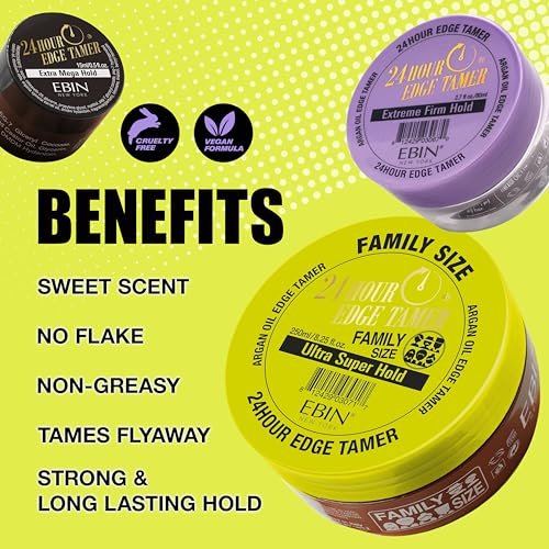 EBIN NEW YORK 24 Hour Edge Tamer Extra Mega Hold - 8.25 oz Avelisse