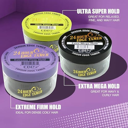 EBIN NEW YORK 24 Hour Edge Tamer Extra Mega Hold - 8.25 oz Avelisse