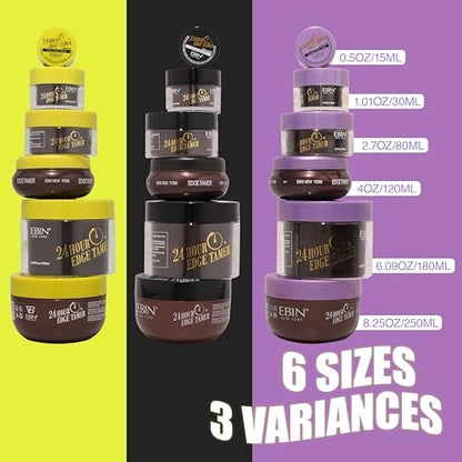EBIN NEW YORK 24 Hour Edge Tamer Extra Mega Hold - 8.25 oz Avelisse