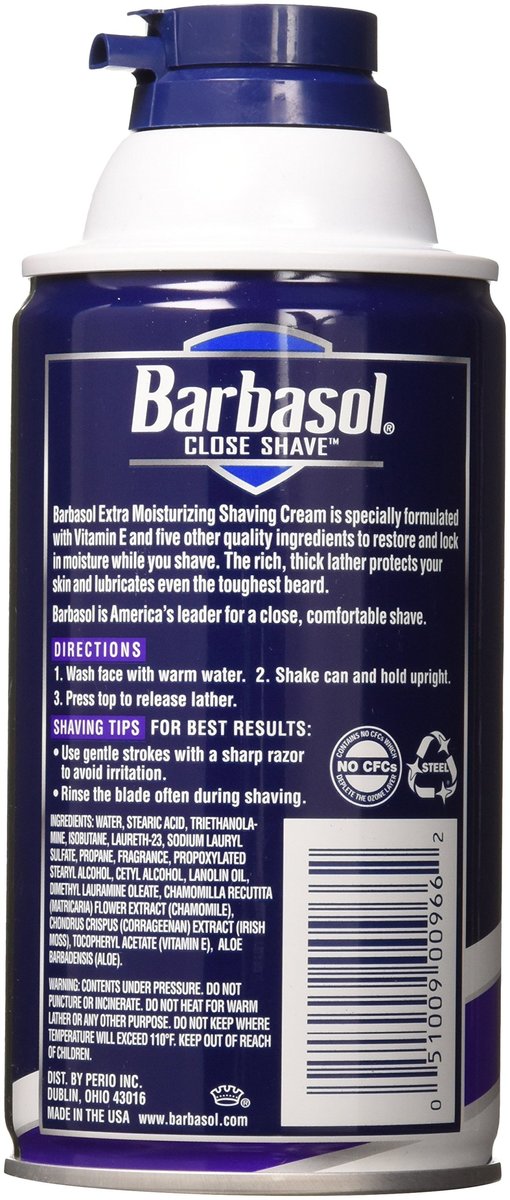 Barbasol Extra Moisturizing Shaving Cream with Vitamin E, 10 oz. (Pack of 2) - görsel 4