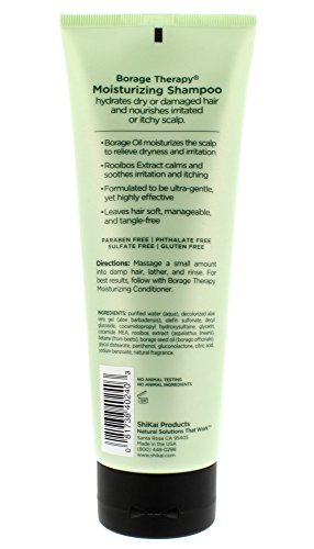 Shikai Borage Therapy Moisturizing Shampoo for Dry, Itchy Scalp - 8 oz