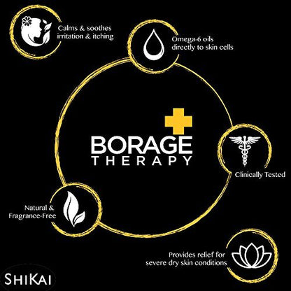Shikai Borage Therapy Moisturizing Shampoo for Dry, Itchy Scalp - 8 oz