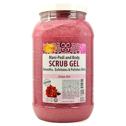SPA REDI Professional Foot Scrub Gel – Dual-Action Pedicure Treatment for Softer, Nourished Feet (128 oz Gallon) Avelisse