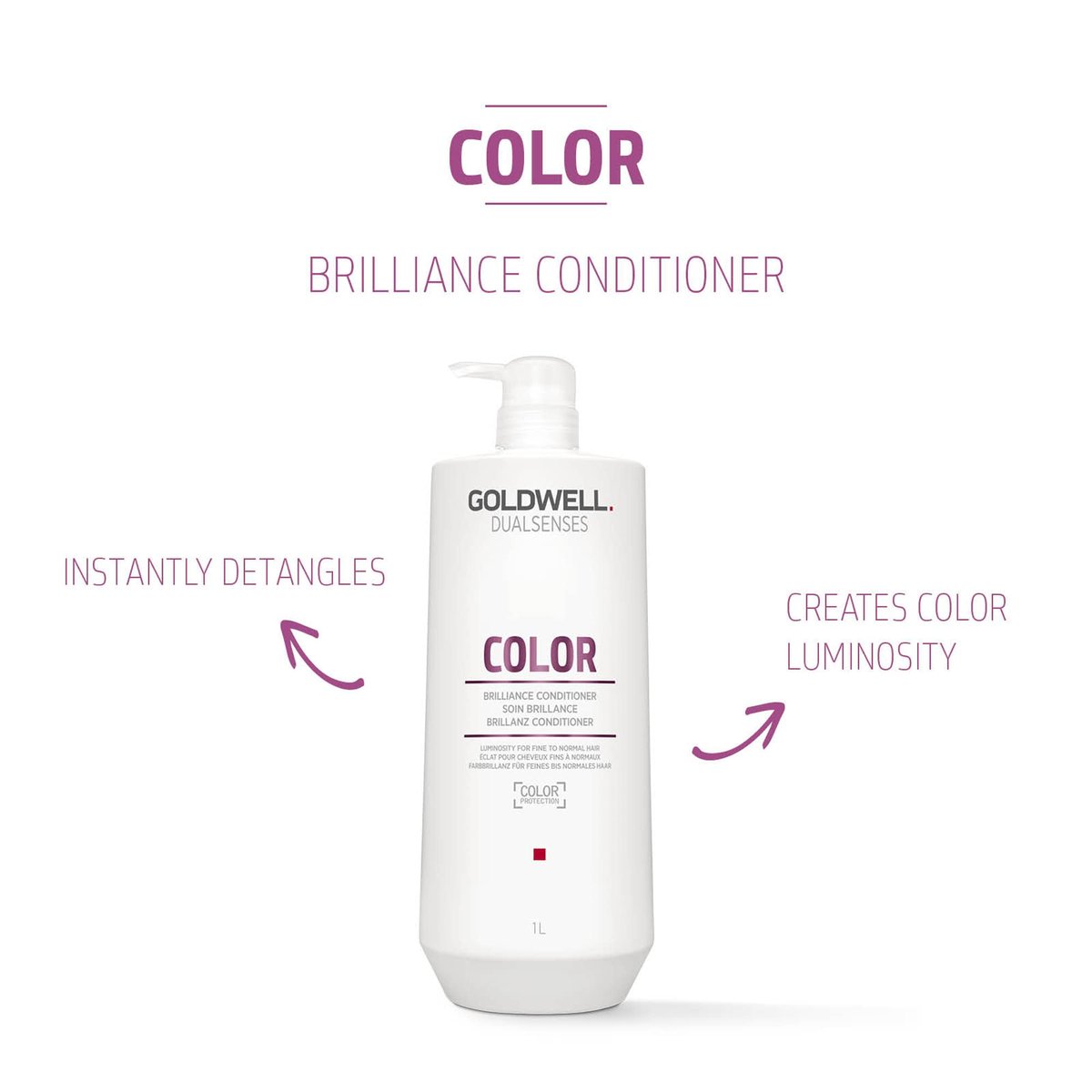 Goldwell Dualsenses Color Brilliance Conditioner 1L – 33.8 fl oz Avelisse