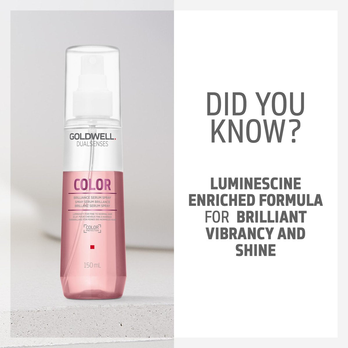 Goldwell Dualsenses Color Brilliance Serum Spray – 150ml (5 Fl Oz) – Protect & Shine for Color-Treated Hair Avelisse