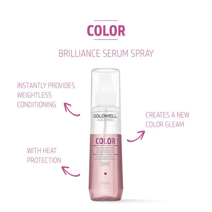 Goldwell Dualsenses Color Brilliance Serum Spray – 150ml (5 Fl Oz) – Protect & Shine for Color-Treated Hair Avelisse