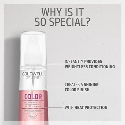 Goldwell Dualsenses Color Brilliance Serum Spray – 150ml (5 Fl Oz) – Protect & Shine for Color-Treated Hair Avelisse