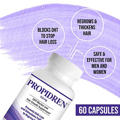 Propidren by HairGenics - DHT Blocker & Hair Growth Capsules | Natural Hair Regrowth Treatment for Men & Women Avelisse