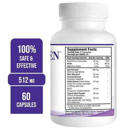 Propidren by HairGenics - DHT Blocker & Hair Growth Capsules | Natural Hair Regrowth Treatment for Men & Women Avelisse