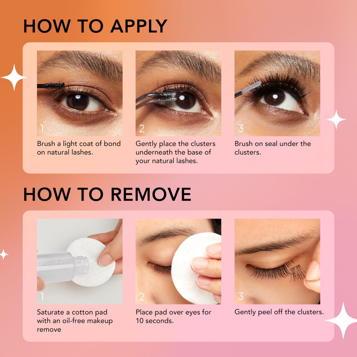 BeBlinky False Eyelashes Lash Extension Kit 03 - 72 Voluminous Clusters (9mm-16mm), Easy to Apply & Remove, No Damage - görsel 3