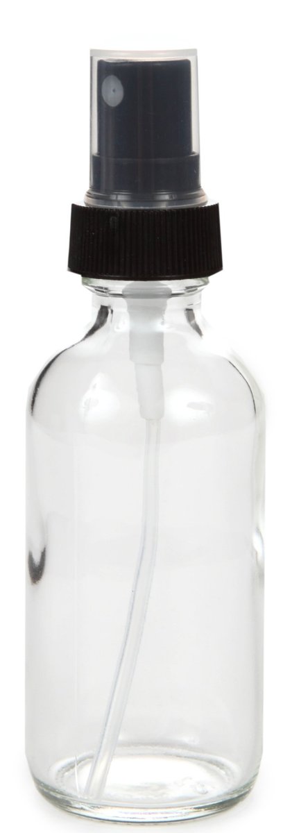 Vivaplex 6-Pack 2 oz Clear Glass Spray Bottles with Black Fine Mist Sprayers - Refillable Travel Size - görsel 11