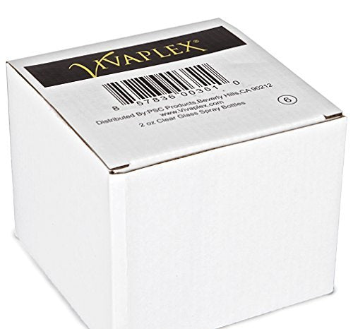 Vivaplex 6-Pack 2 oz Clear Glass Spray Bottles with Black Fine Mist Sprayers - Refillable Travel Size - görsel 4