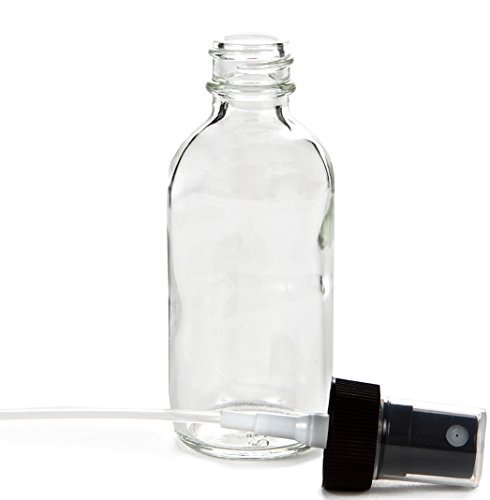 Vivaplex 6-Pack 2 oz Clear Glass Spray Bottles with Black Fine Mist Sprayers - Refillable Travel Size - görsel 10