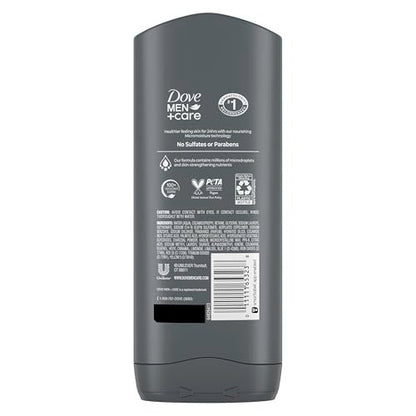 Dove Men+Care Purifying Charcoal + Clay Body and Face Wash, 13.5 oz