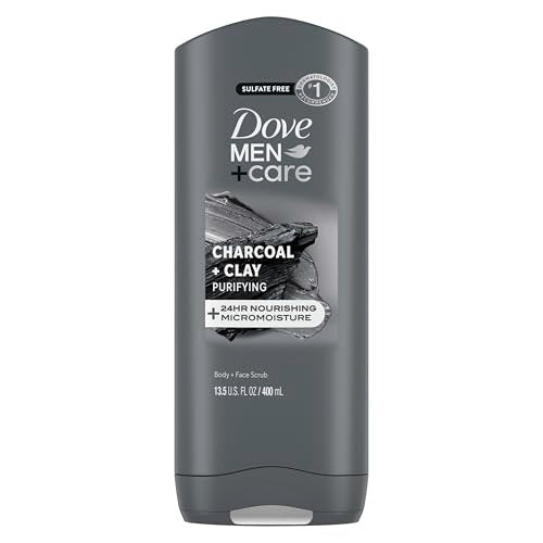 Dove Men+Care Purifying Charcoal + Clay Body and Face Wash, 13.5 oz - görsel 2