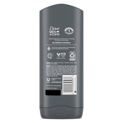 Dove Men+Care Purifying Charcoal + Clay Body and Face Wash, 13.5 oz