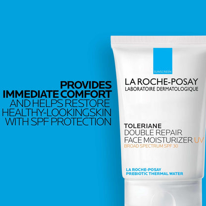 La Roche-Posay Toleriane Double Repair UV SPF 30 Moisturizer for Face - Daily Face Moisturizer with Sunscreen, Niacinamide & Glycerin, Oil-Free, 3.38 Fl Oz Avelisse