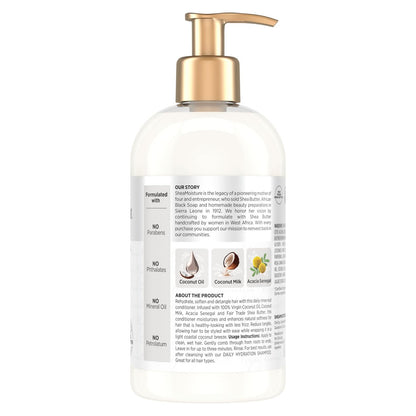 Shea Moisture Daily Hydrating Conditioner with Virgin Coconut Oil, Sulfate-Free, 13 oz - For All Hair Types