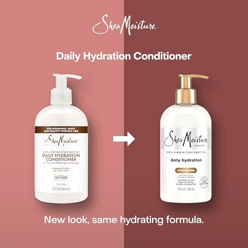 Shea Moisture Daily Hydrating Conditioner with Virgin Coconut Oil, Sulfate-Free, 13 oz - For All Hair Types - görsel 5