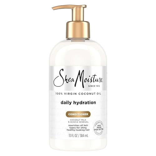 Shea Moisture Daily Hydrating Conditioner with Virgin Coconut Oil, Sulfate-Free, 13 oz - For All Hair Types - görsel 1